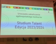 Uroczyste zakończenie Ogólnopolskiego Konkursu Studium Talent 2023/24